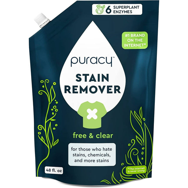 Laundry Stain Remover Refill, Free & Clear, 48 fl.oz. M5